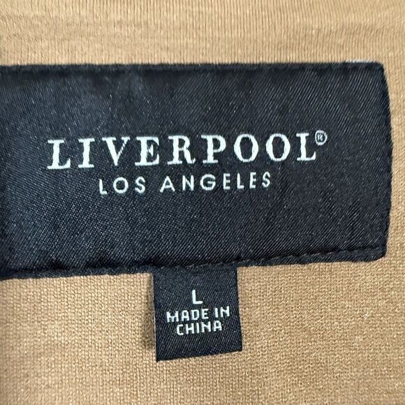 Liverpool Boyfriend Blazer with Princess Darts in Maple Brown Women Size Large L - Picture 4 of 10